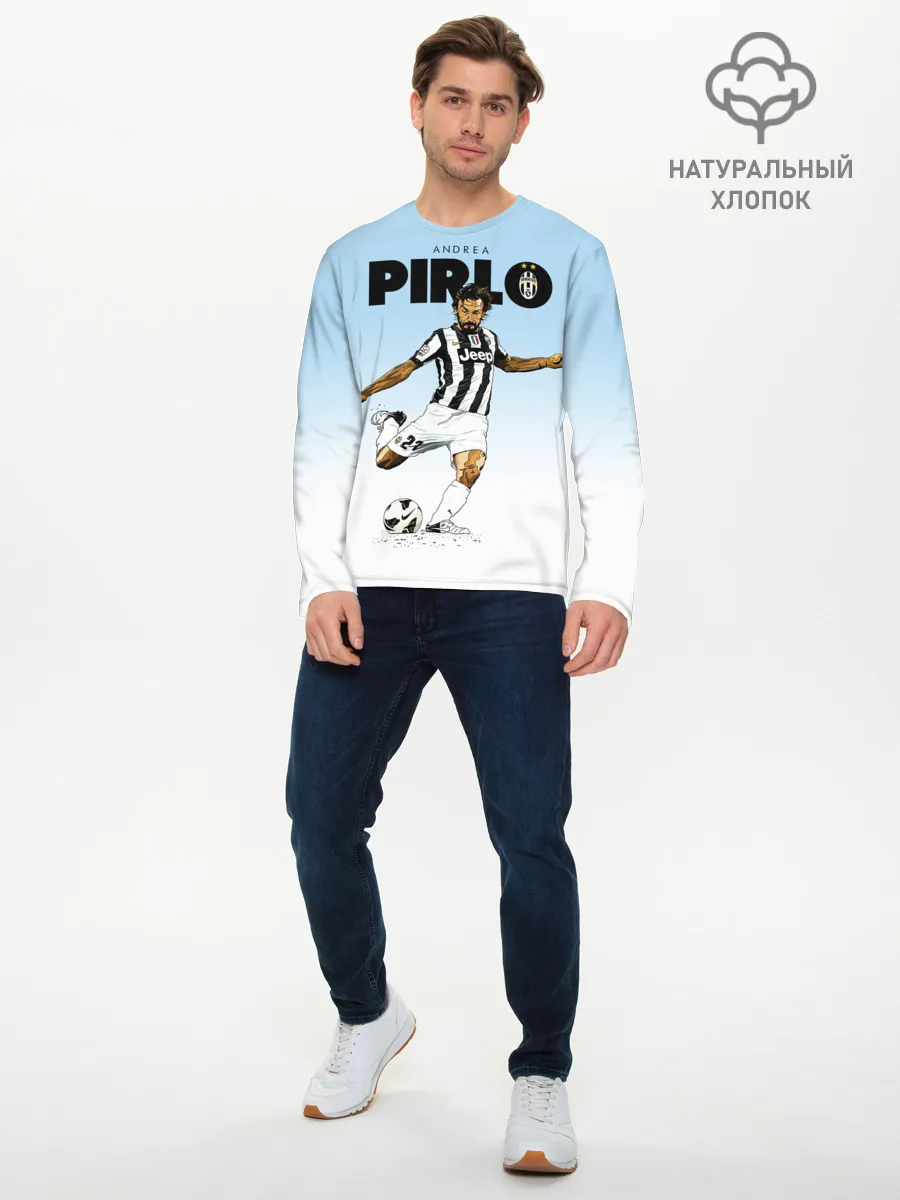 Мужской лонгслив базовый / Андреа Пирло