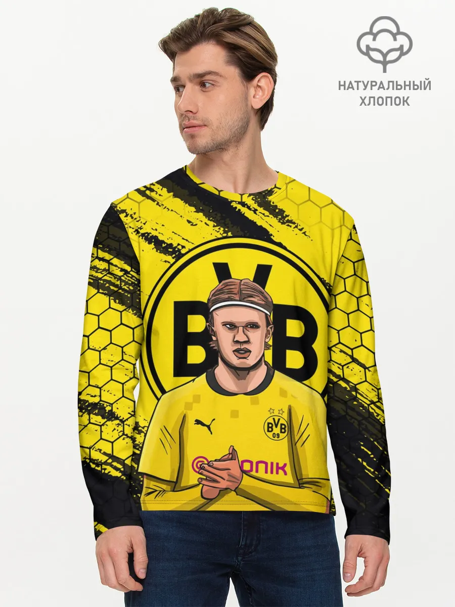 Мужской лонгслив базовый / ЭРЛИНГ ХОЛАНД / ERLING HAALAND