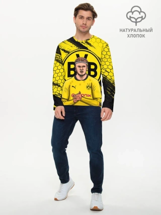 Мужской лонгслив базовый / ЭРЛИНГ ХОЛАНД / ERLING HAALAND