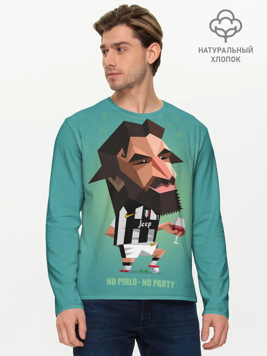 Мужской лонгслив базовый / Андреа Пирло