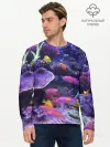 Мужской лонгслив базовый / Коралловые рыбки