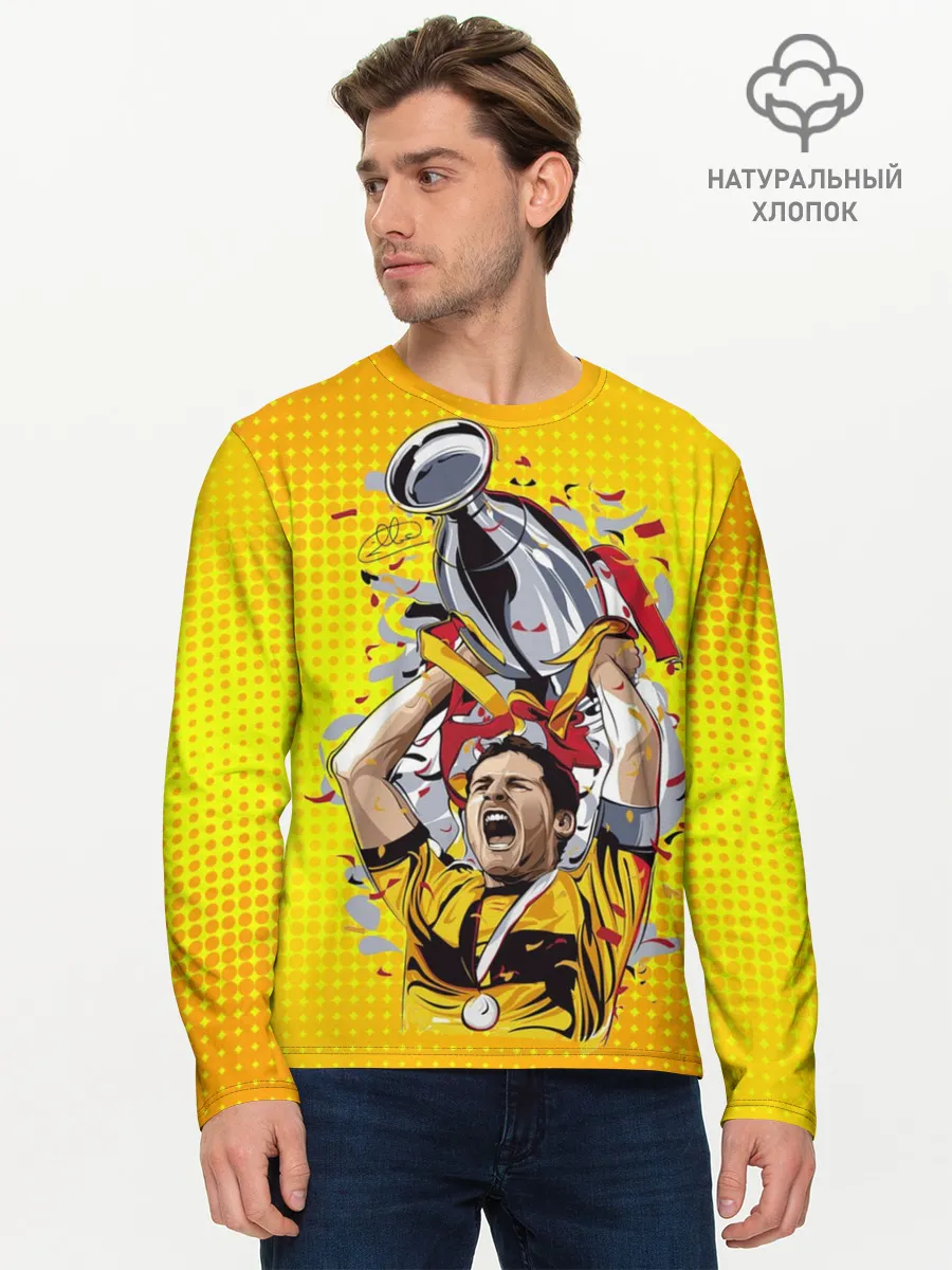 Мужской лонгслив базовый / Iker Casillas