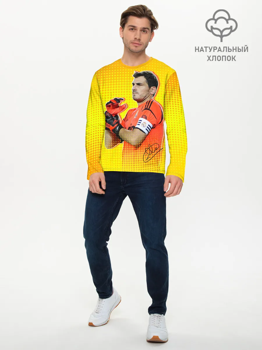 Мужской лонгслив базовый / Iker Casillas