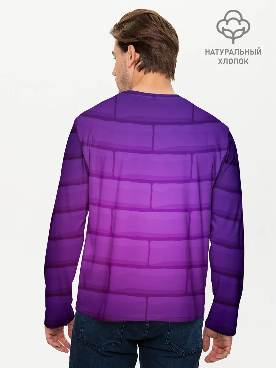 Мужской лонгслив базовый / Судно неон