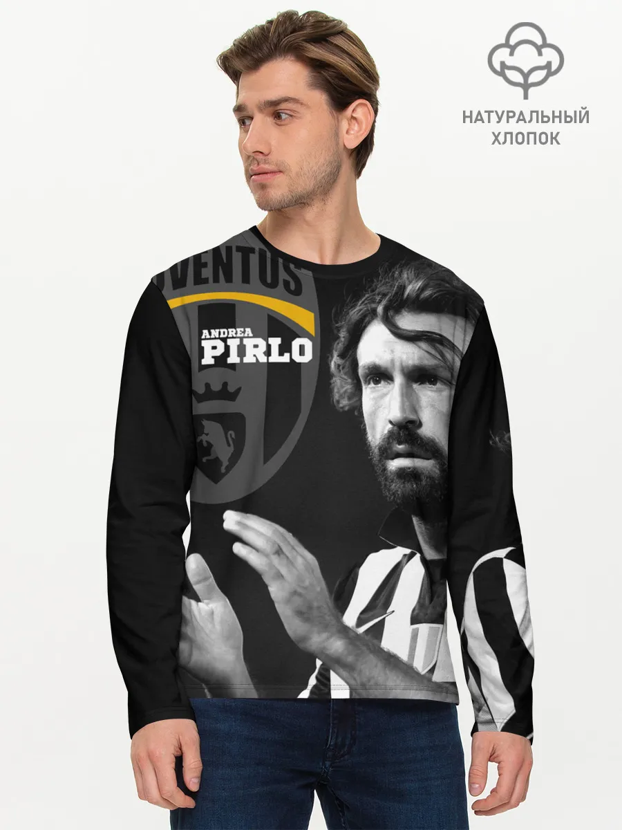 Мужской лонгслив базовый / Андреа Пирло