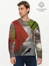 Мужской лонгслив базовый / Art Abstraction