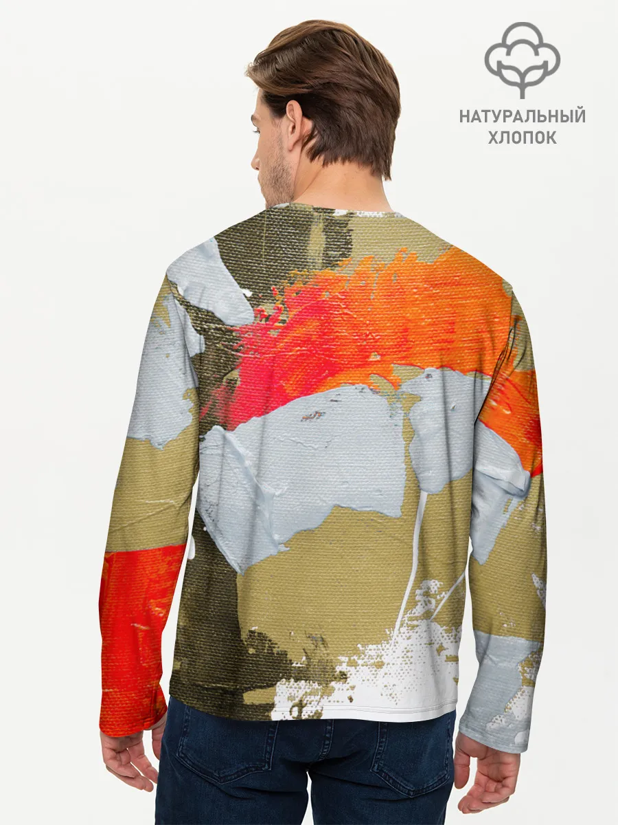 Мужской лонгслив базовый / Art Abstraction