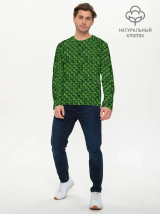 Мужской лонгслив базовый / Reptile Scales