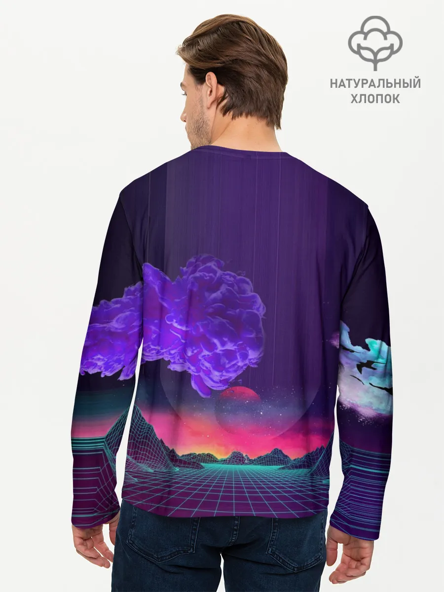 Мужской лонгслив базовый / Ретро 90-е.