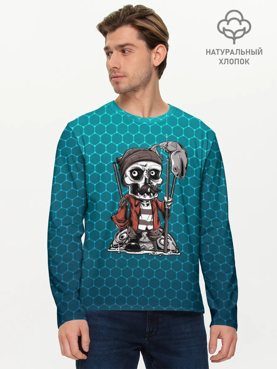 Мужской лонгслив базовый / Рыбак