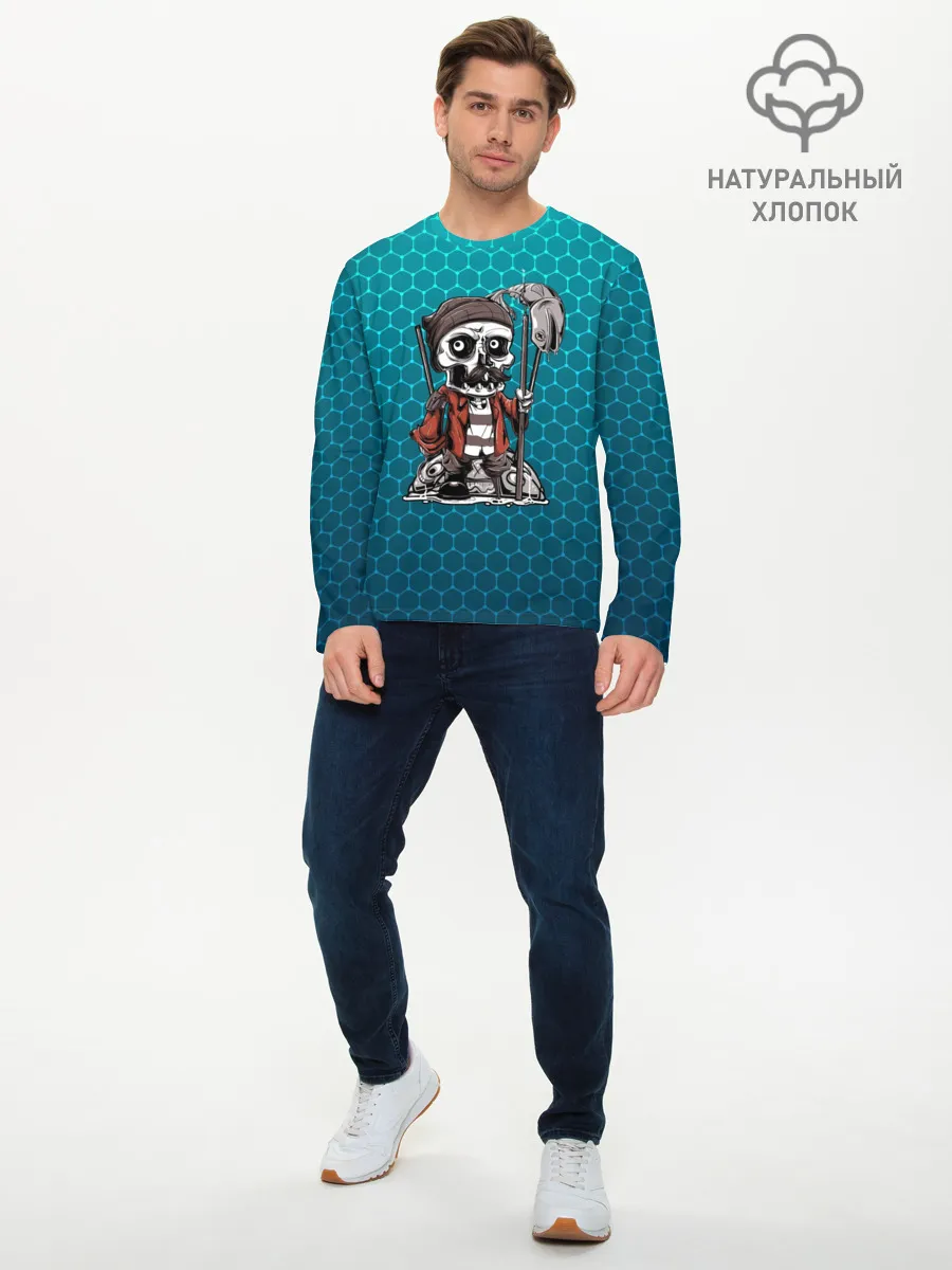 Мужской лонгслив базовый / Рыбак