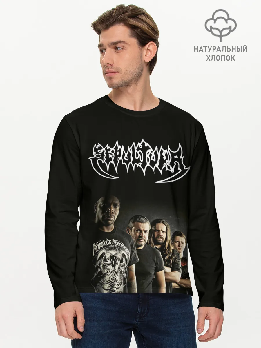 Мужской лонгслив базовый / Sepultura