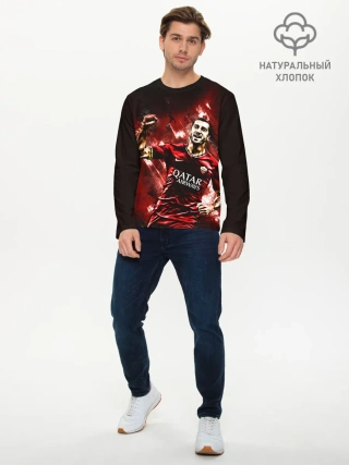 Мужской лонгслив базовый / Генрих Мхитарян Футбол