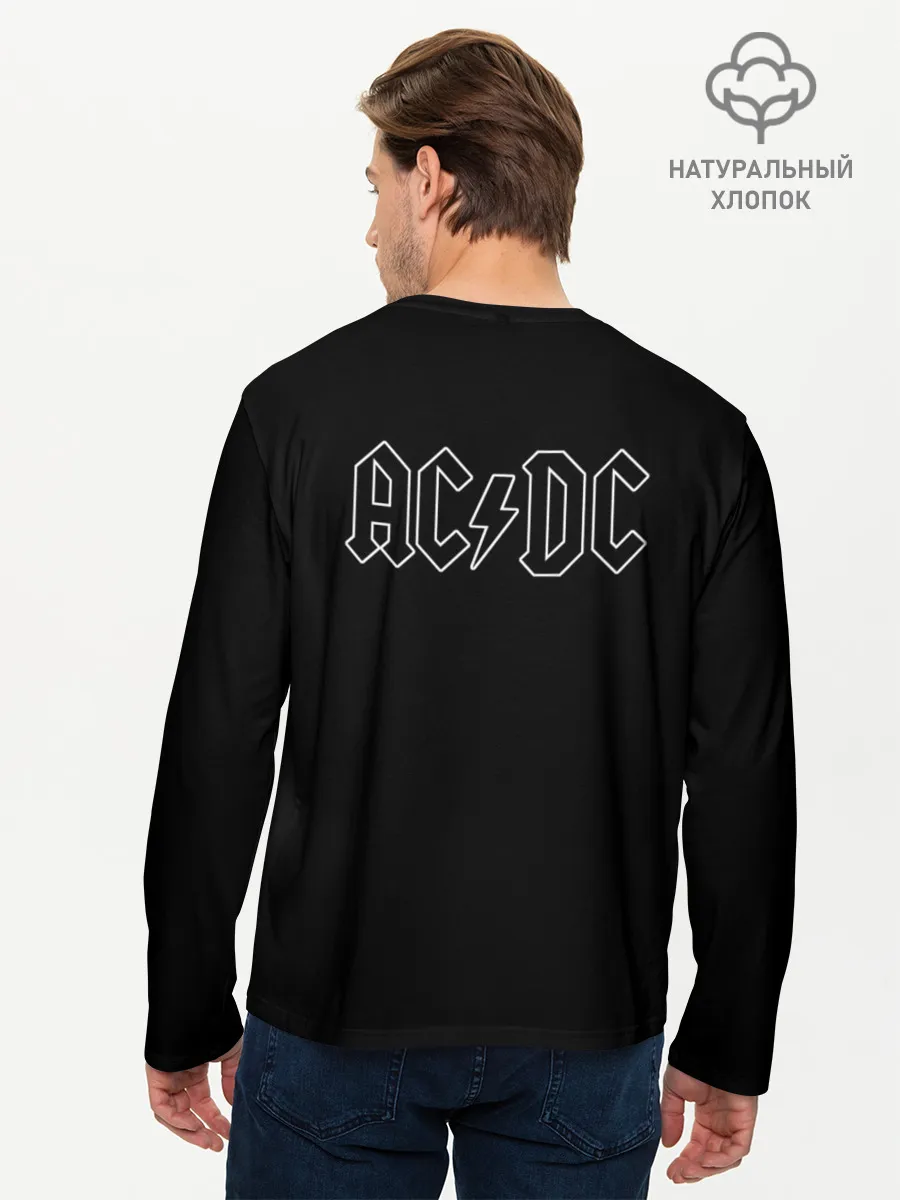 Мужской лонгслив базовый / AC/DC: Angus Young
