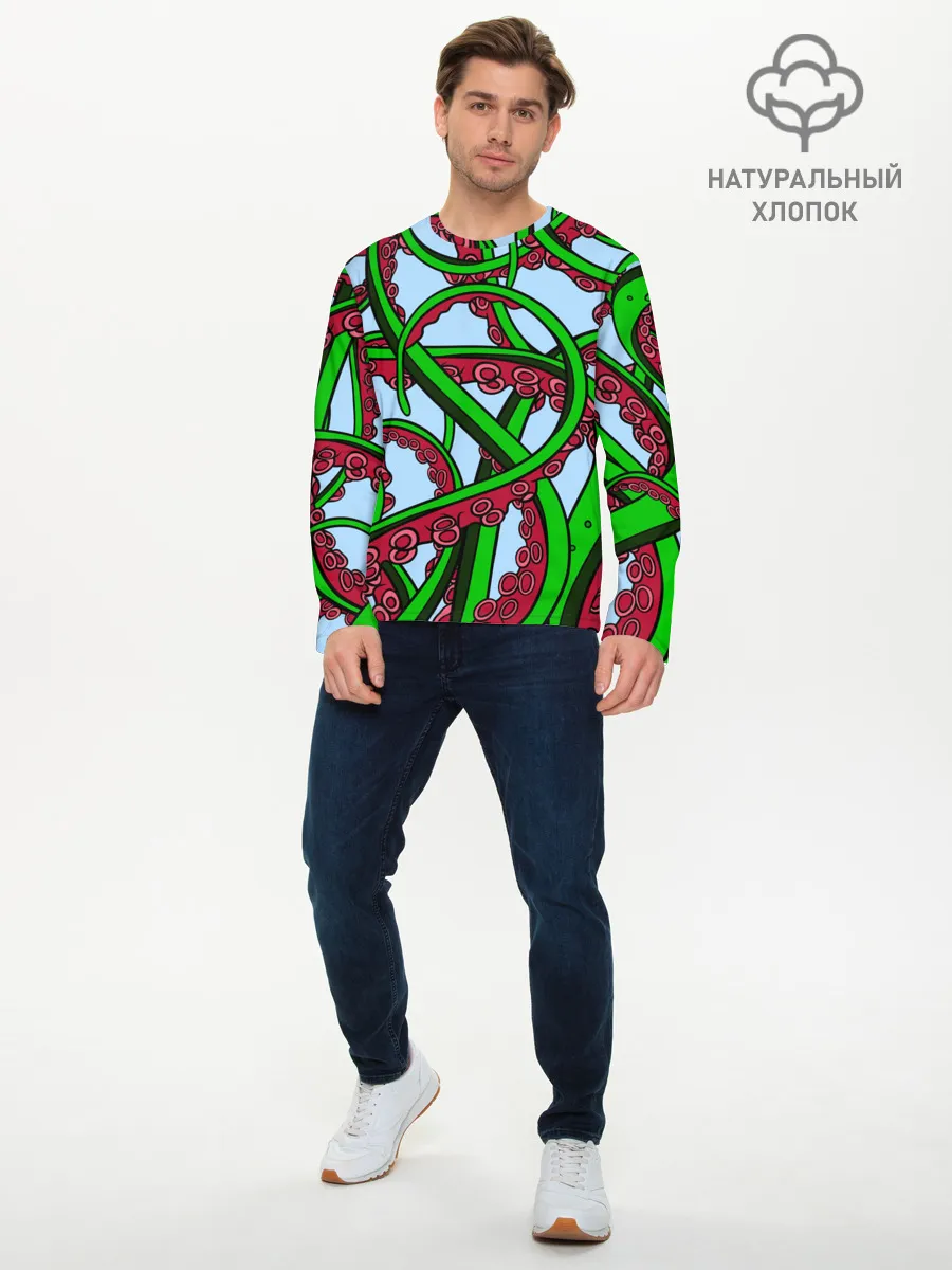 Мужской лонгслив базовый / Кракен / Kraken
