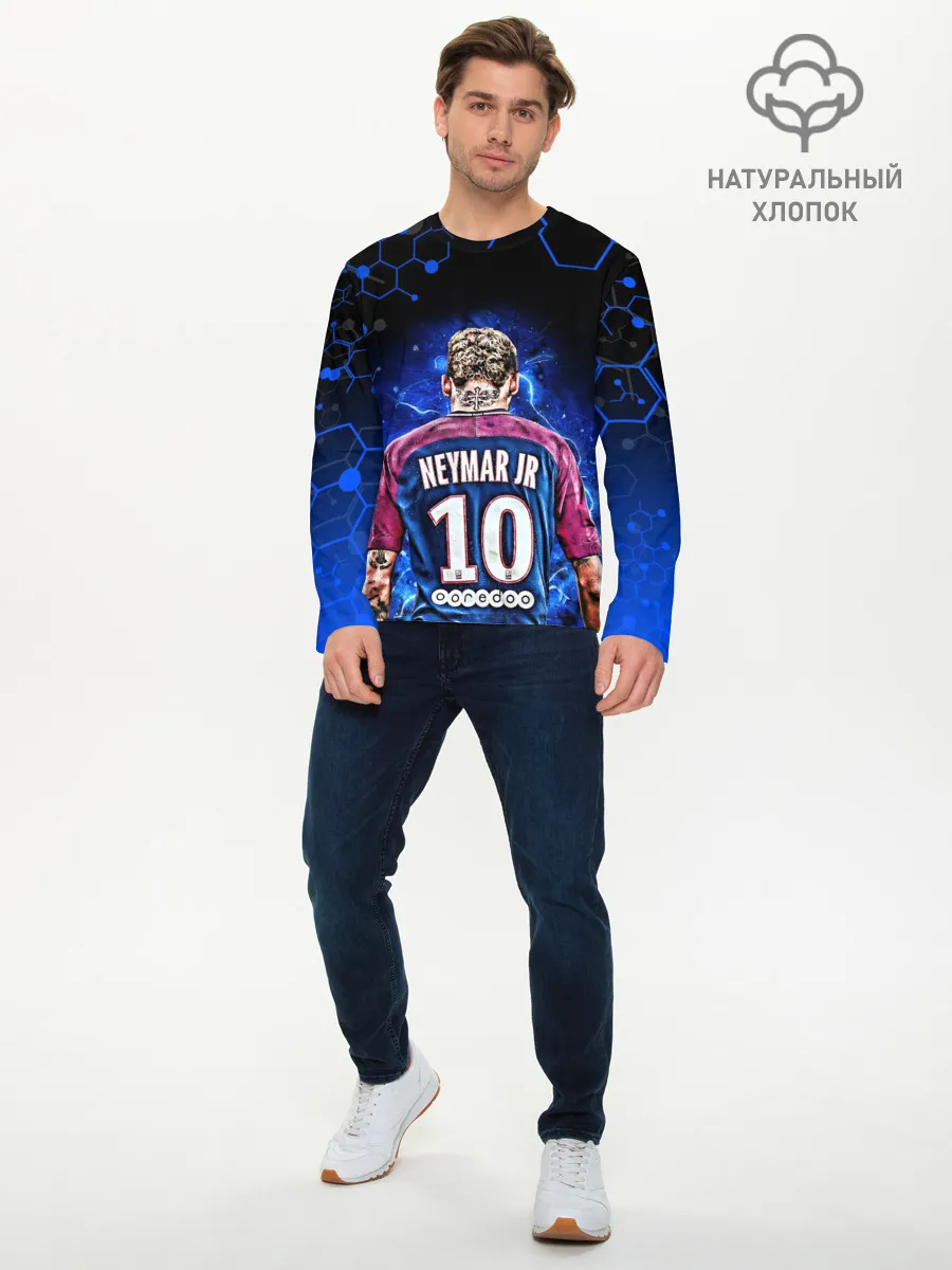 Мужской лонгслив базовый / НЕЙМАР / NEYMAR JR / НЕОН