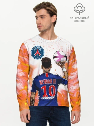 Мужской лонгслив базовый / НЕЙМАР / NEYMAR / ПСЖ