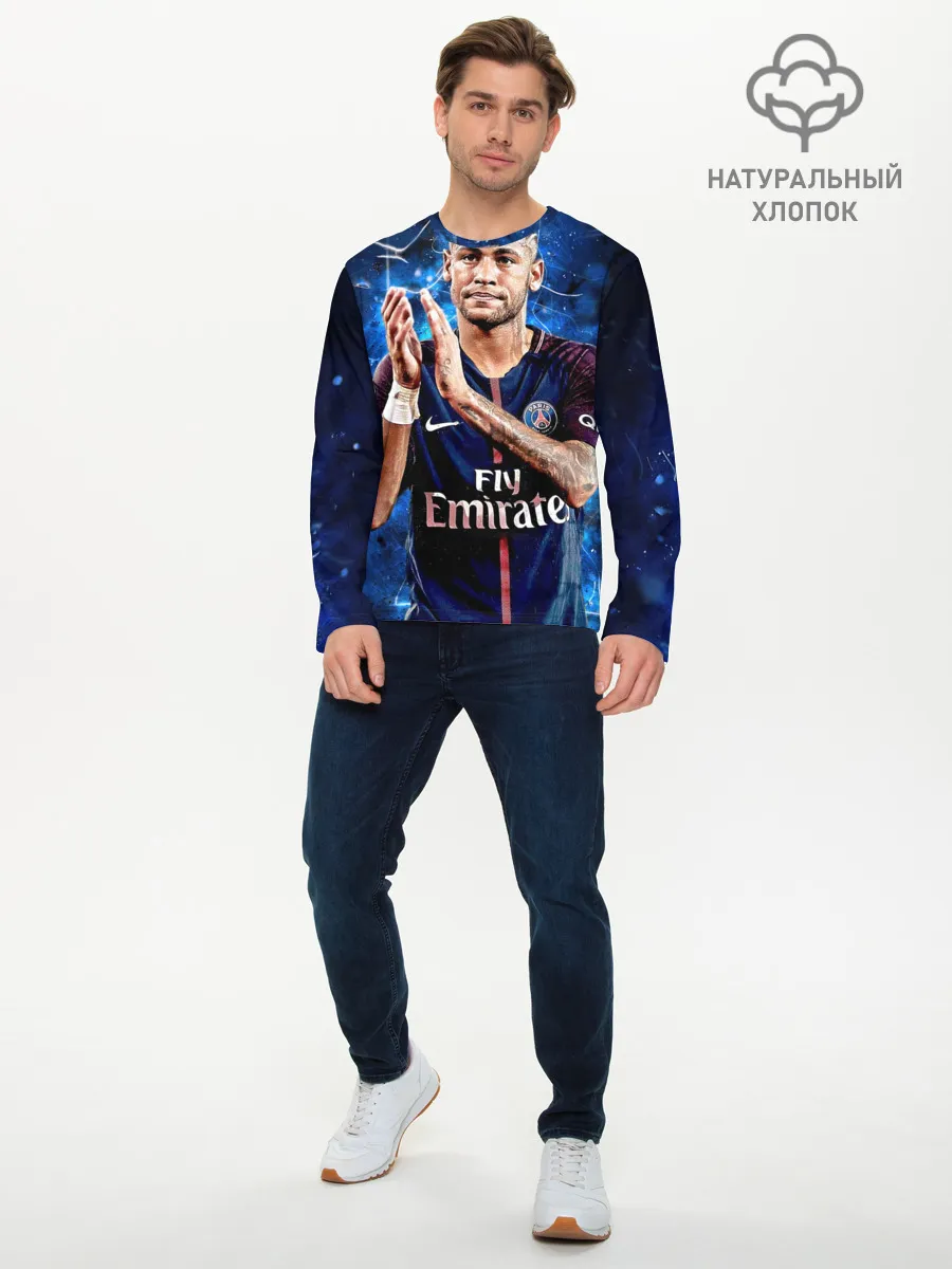 Мужской лонгслив базовый / Неймар младший