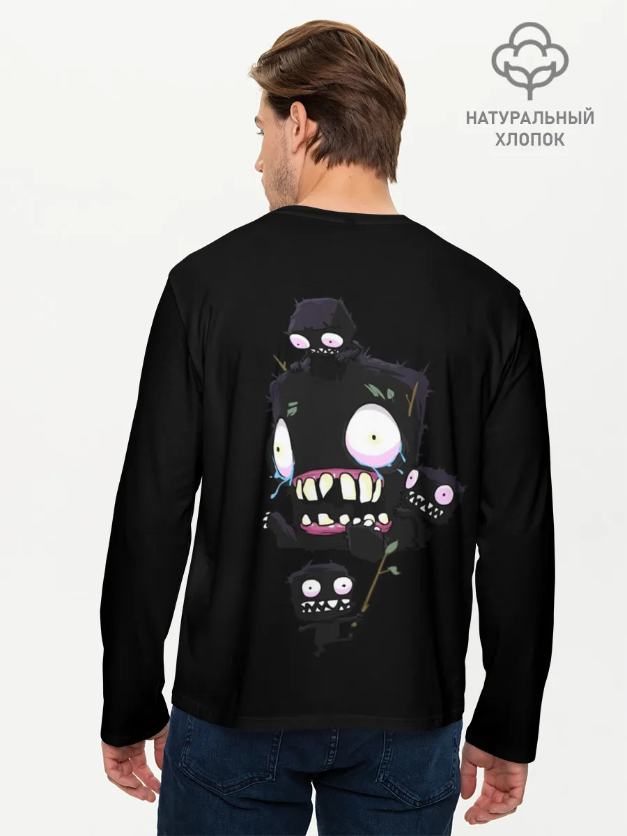 Мужской лонгслив базовый / Я монстр