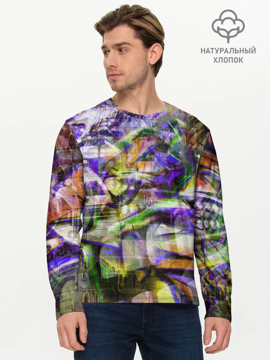 Мужской лонгслив базовый / Graffiti Art