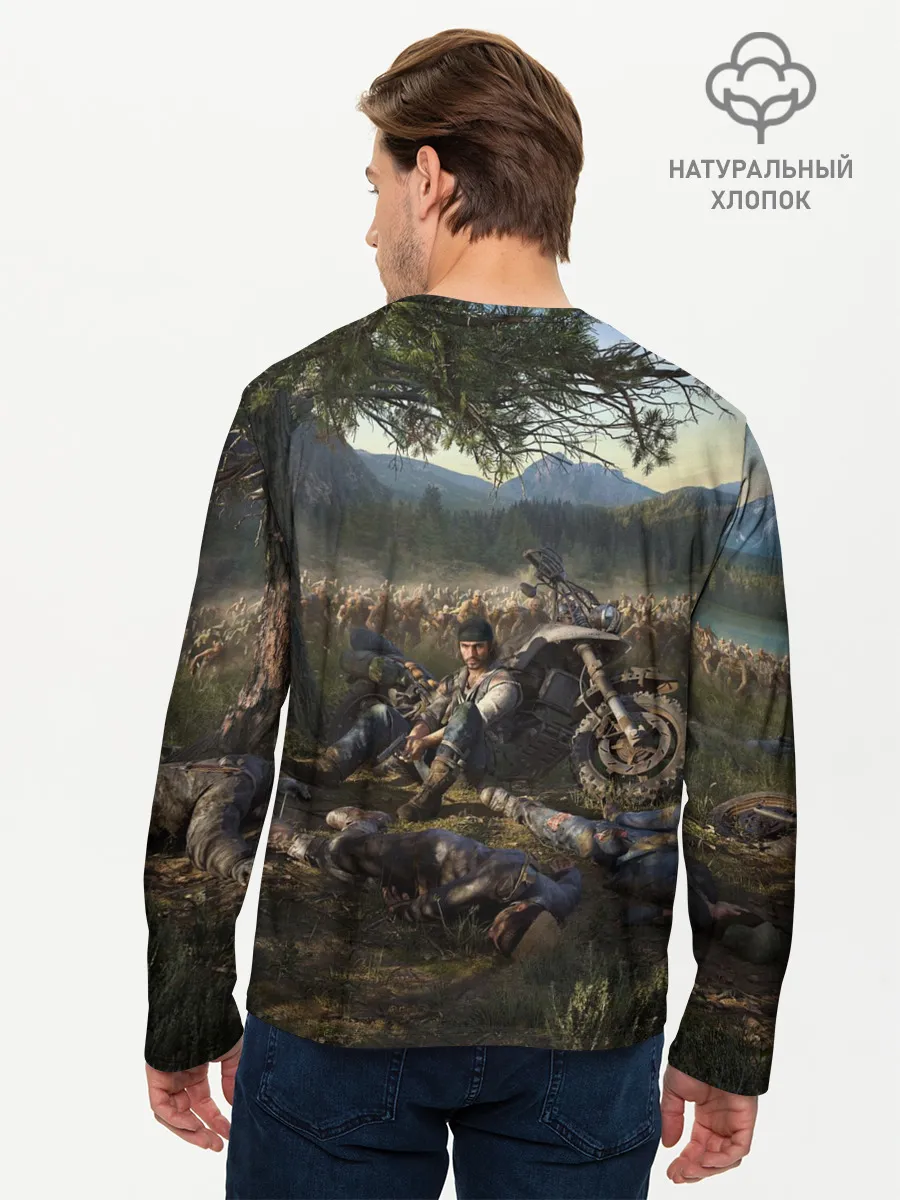 Мужской лонгслив базовый / Days gone Дикон и толпа фриков