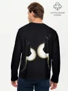 Мужской лонгслив базовый / Пара | Силуэты черных кошек