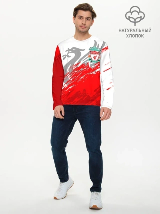 Мужской лонгслив базовый / LIVERPOOL / ЛИВЕРПУЛЬ