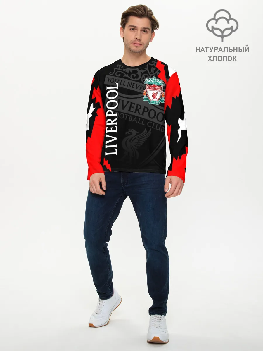 Мужской лонгслив базовый / LIVERPOOL / ЛИВЕРПУЛЬ / СПОРТ