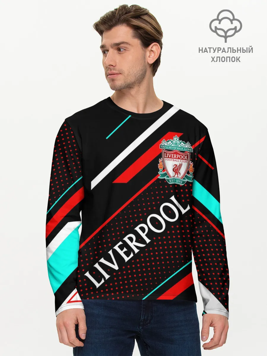 Мужской лонгслив базовый / LIVERPOOL / ЛИВЕРПУЛЬ / СПОРТ