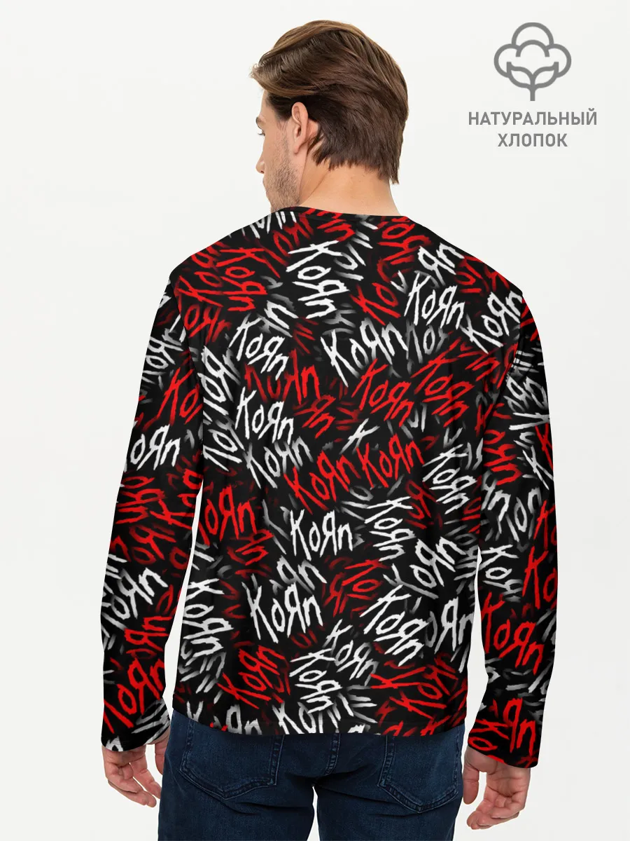 Мужской лонгслив базовый / KoЯn KoЯn KoЯn...