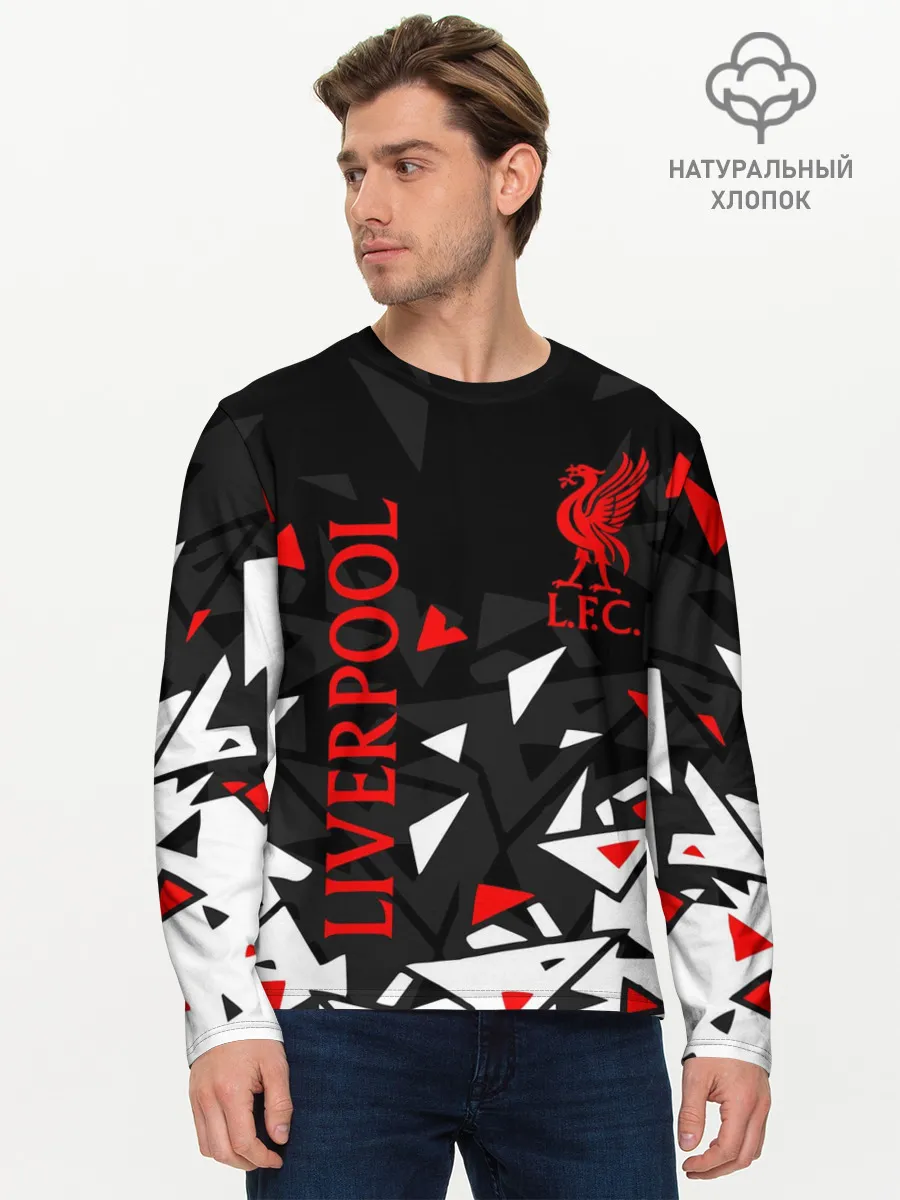 Мужской лонгслив базовый / LIVERPOOL / ЛИВЕРПУЛЬ