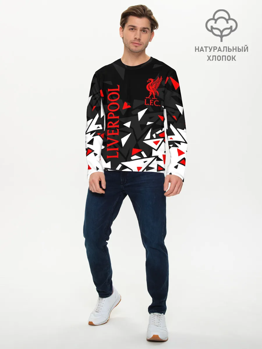 Мужской лонгслив базовый / LIVERPOOL / ЛИВЕРПУЛЬ