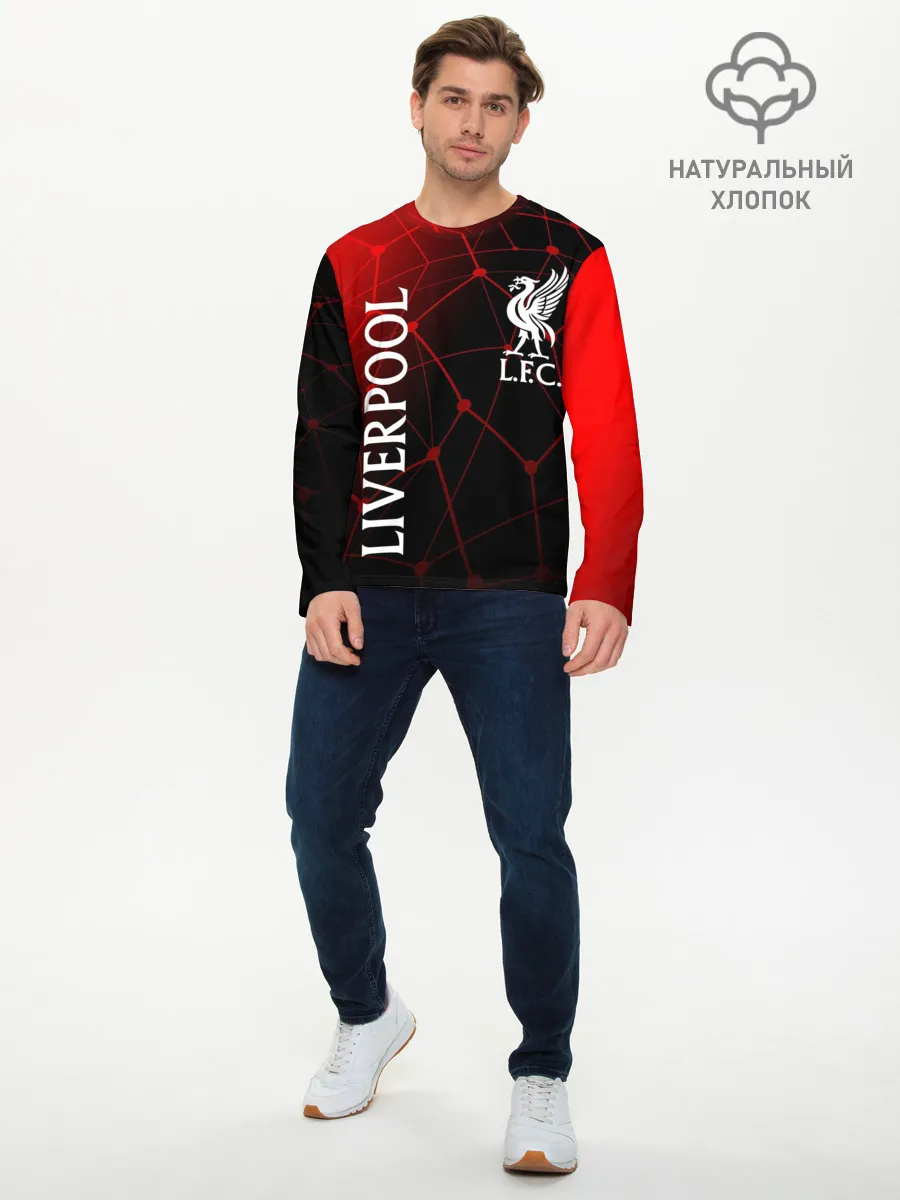 Мужской лонгслив базовый / LIVERPOOL / ЛИВЕРПУЛЬ / СПОРТ
