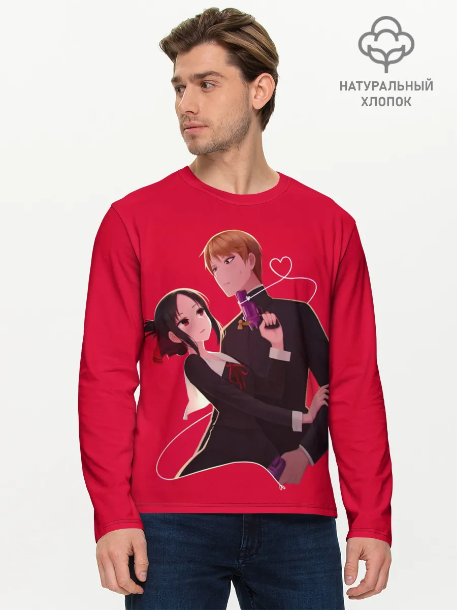 Мужской лонгслив базовый / Miyuki Kaguya Love