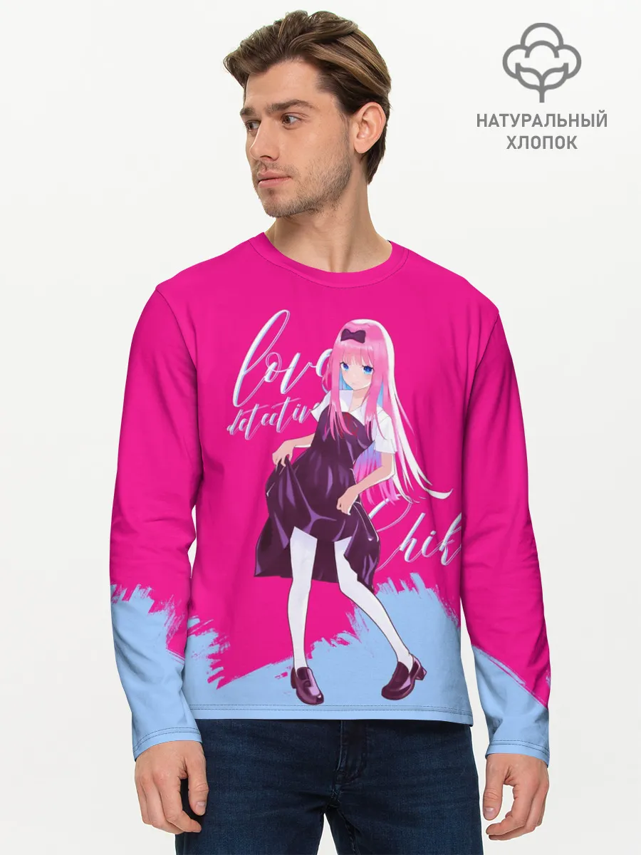 Мужской лонгслив базовый / Love detective Chika