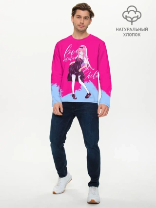 Мужской лонгслив базовый / Love detective Chika