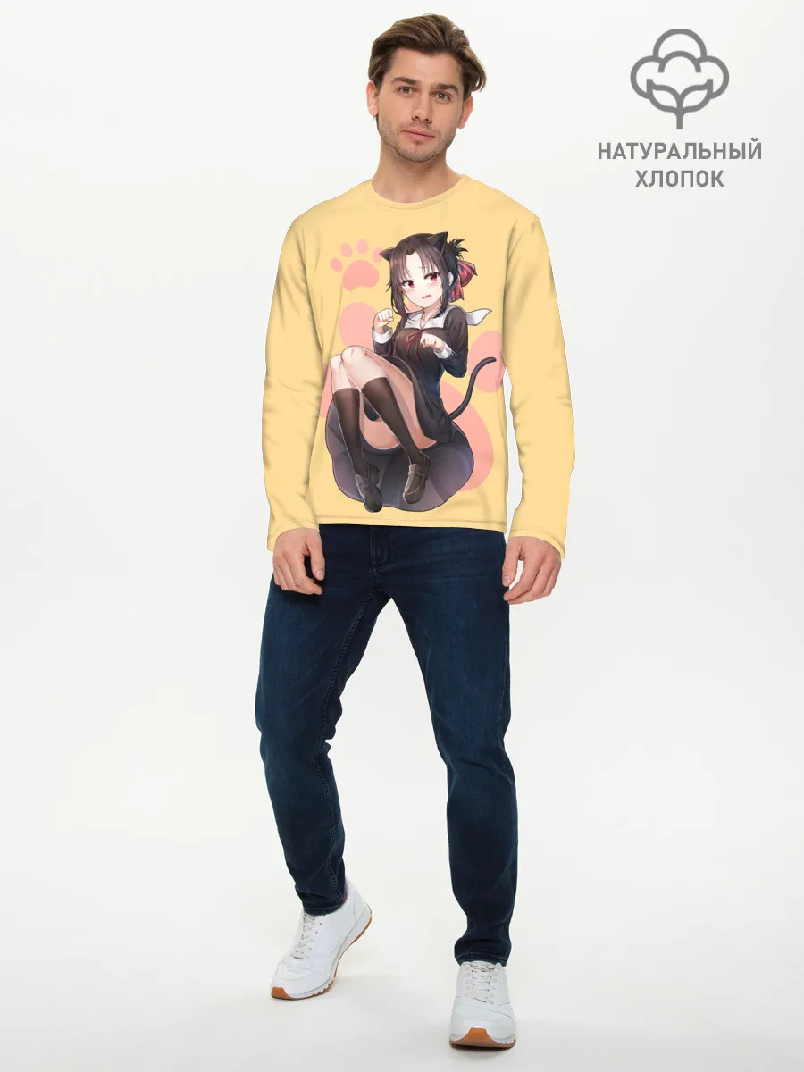 Мужской лонгслив базовый / Neko Kaguya