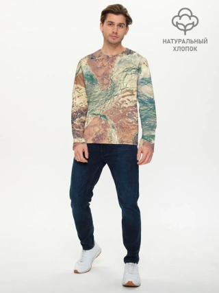 Мужской лонгслив базовый / Снимок со СпуТника