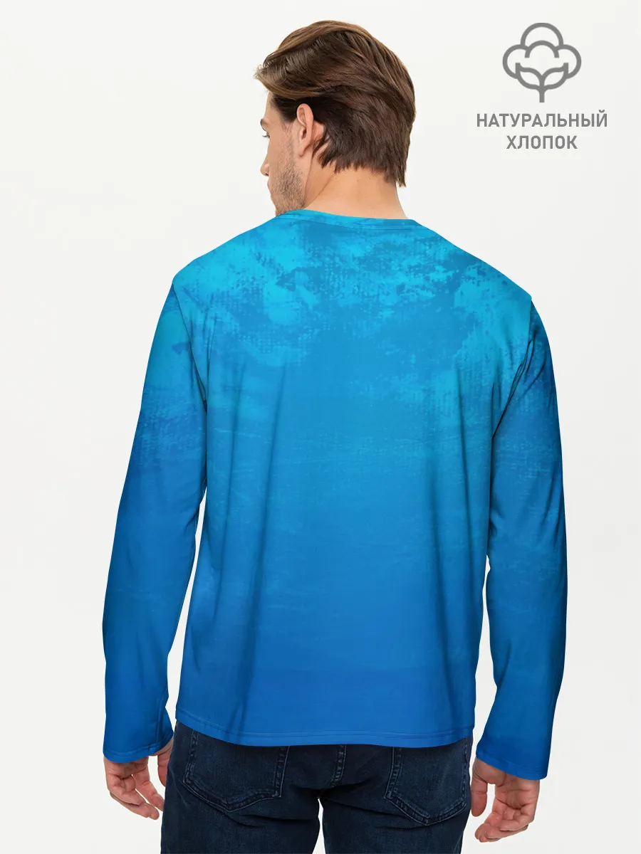 Мужской лонгслив базовый / Одинокая Лодка