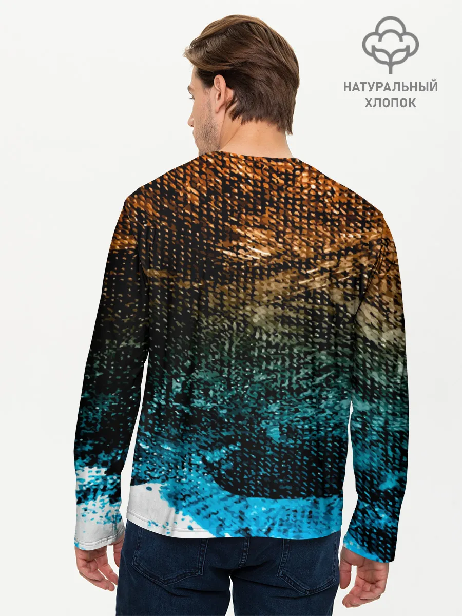 Мужской лонгслив базовый / Рыба на крючке