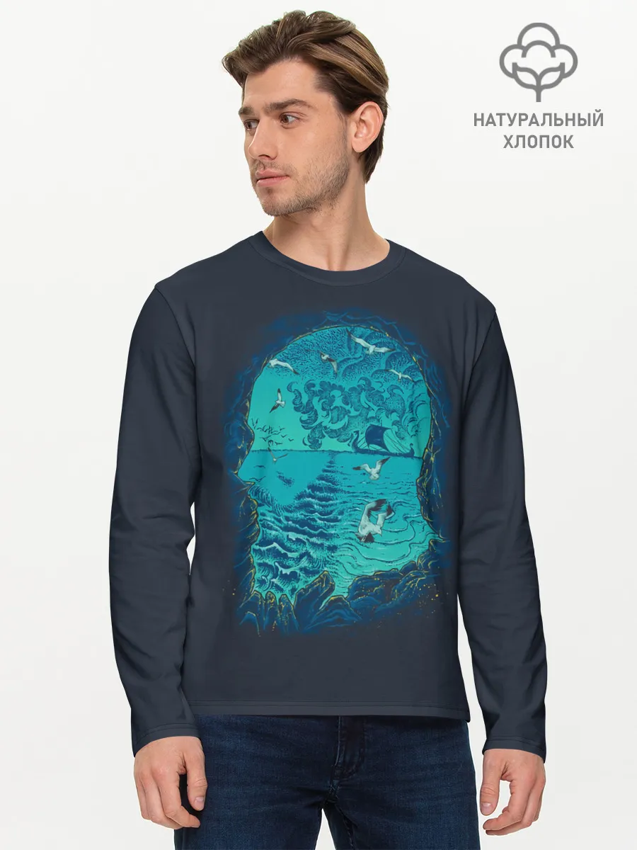 Мужской лонгслив базовый / Ragnarr Art