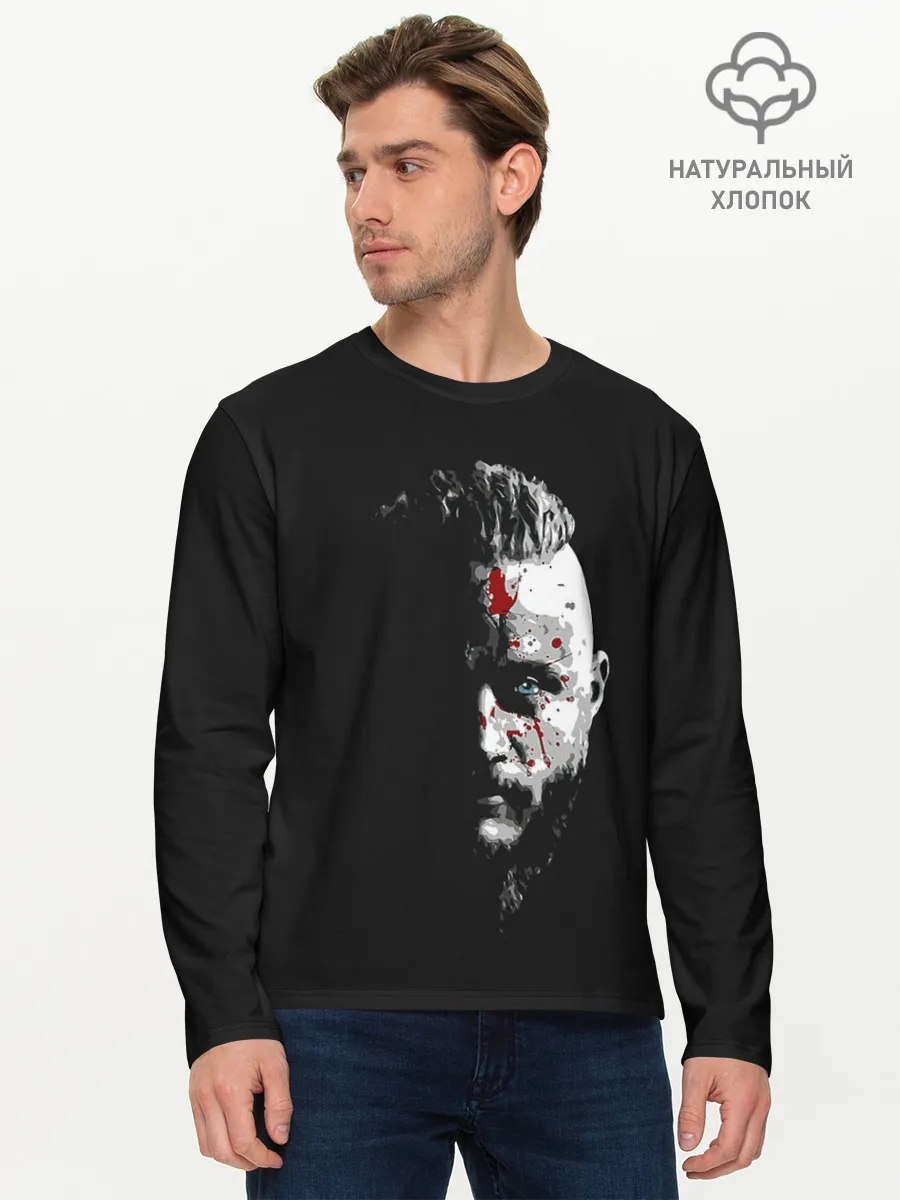 Мужской лонгслив базовый / Кровавый Рагнар