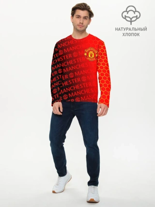 Мужской лонгслив базовый / МАНЧЕСТЕР / MANCHESTER UNITED