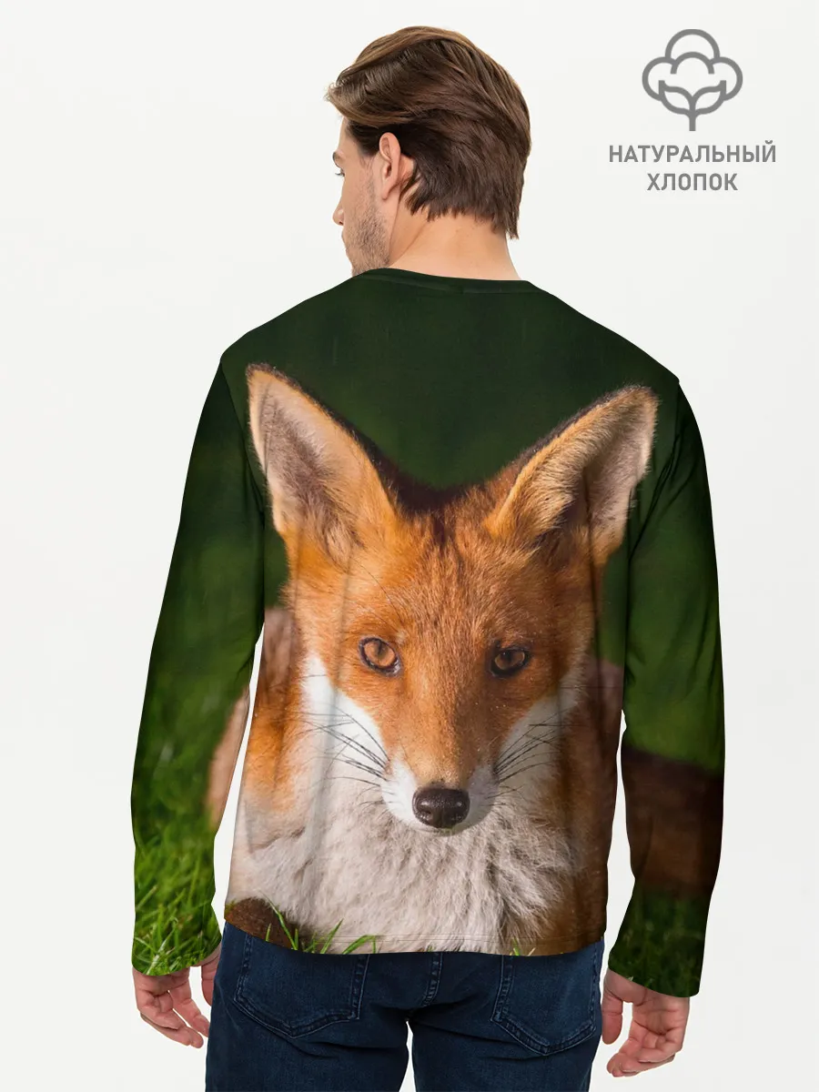 Мужской лонгслив базовый / Лисица