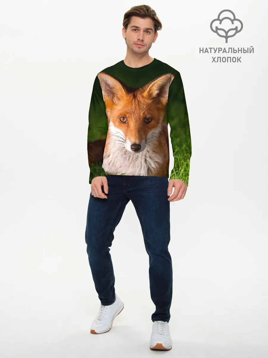 Мужской лонгслив базовый / Лисица