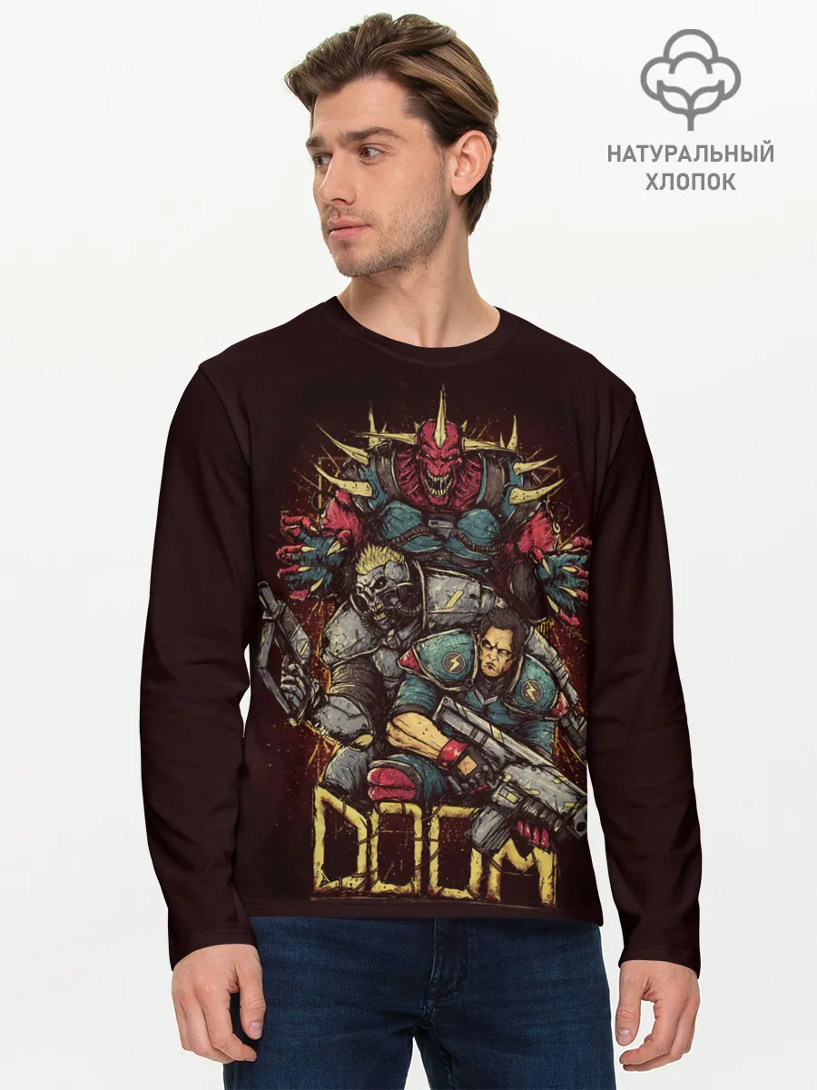 Мужской лонгслив базовый / DOOM