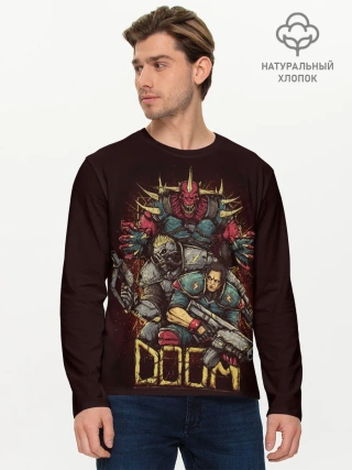 Мужской лонгслив базовый / DOOM