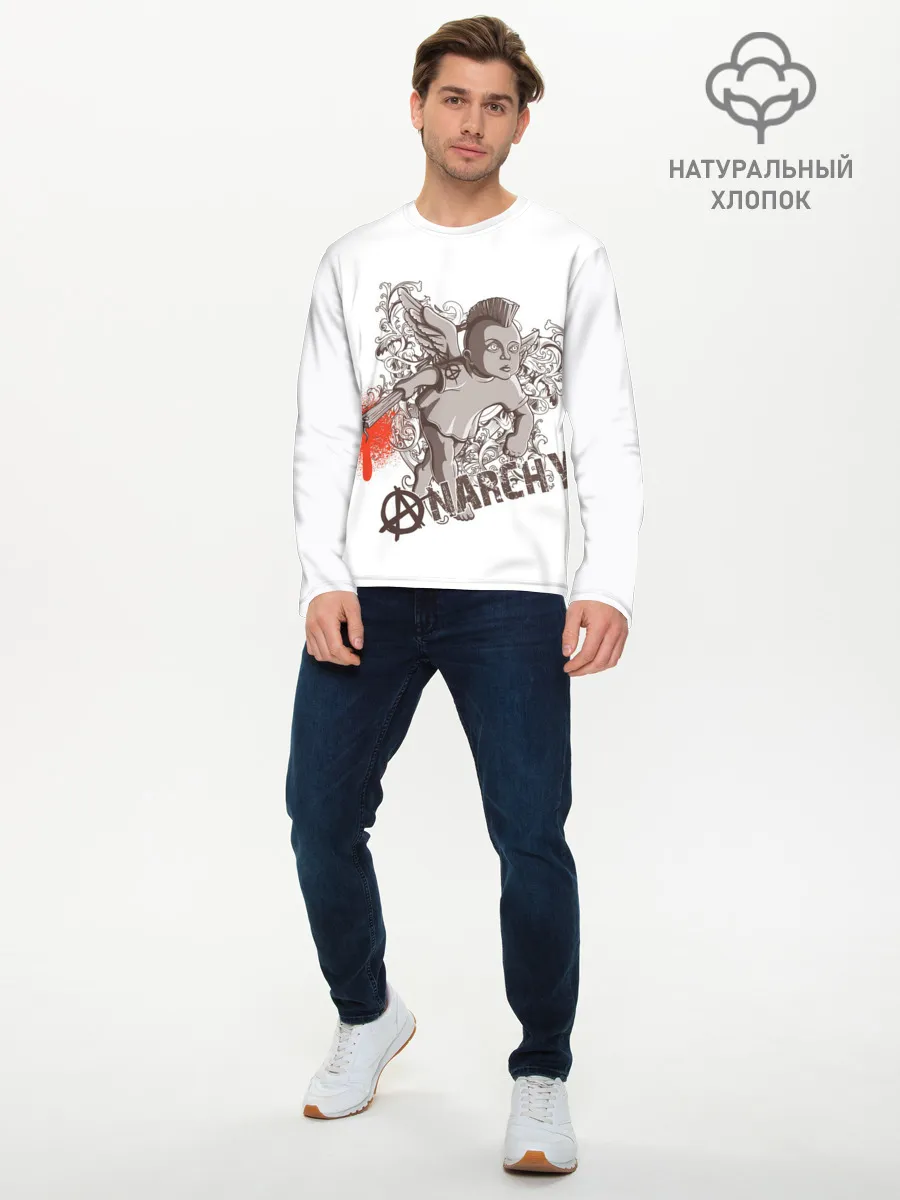 Мужской лонгслив базовый / АНГЕЛ АНАРХИИ