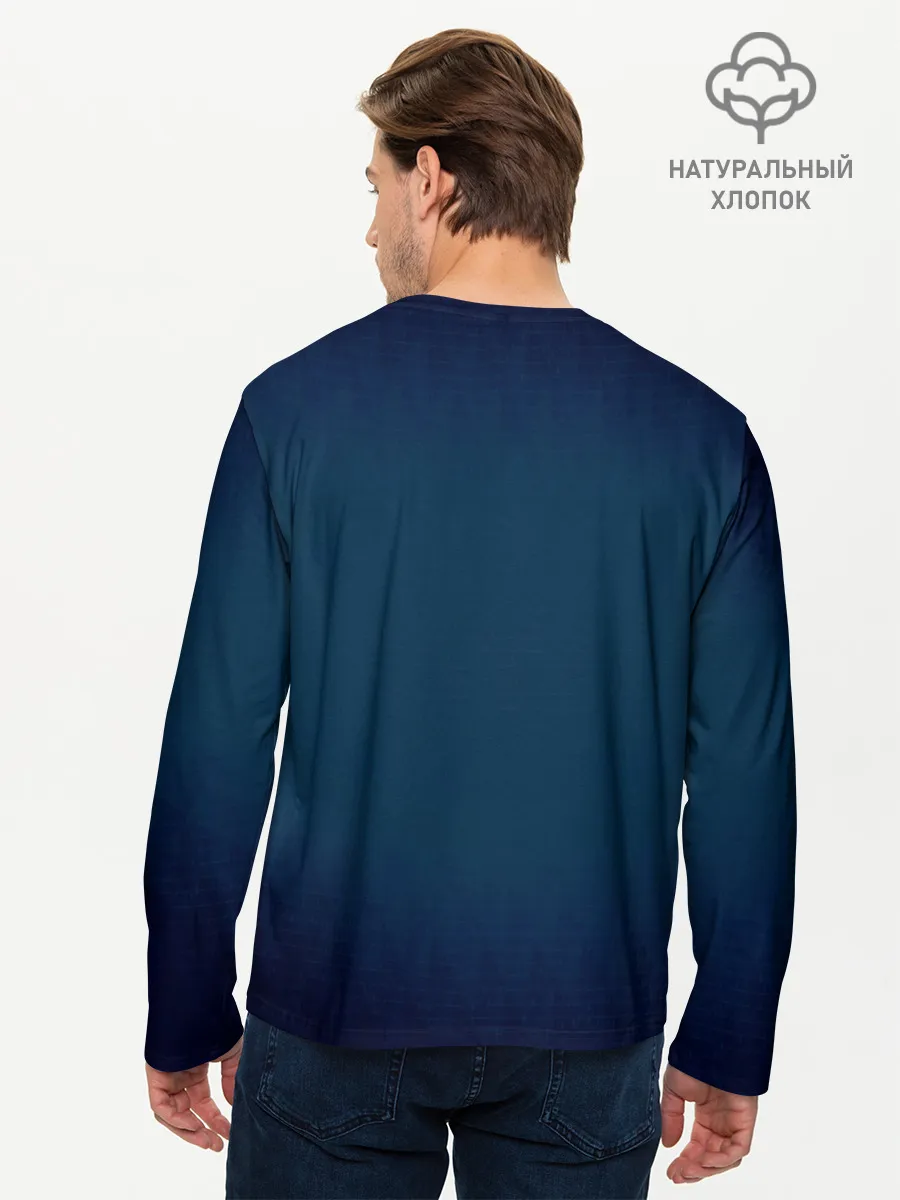 Мужской лонгслив базовый / Яхта