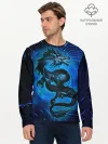 Мужской лонгслив базовый / Кибер-Dragon